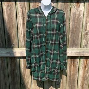 Plaid Hooded Dress